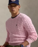 Pull en coton torsadé - Rose Carmel