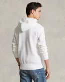 Sweat à capuche en maille double - Blanc