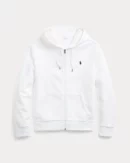 Sweat à capuche en maille double - Blanc