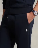 Pantalon de jogging jersey double - Marine Aviateur