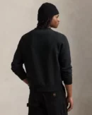 Sweat en maille double - Noir/Crème