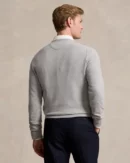Pull à col rond en coton piqué - Chiné Andover