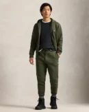 Pantalon de jogging jersey double - Chiné alpin