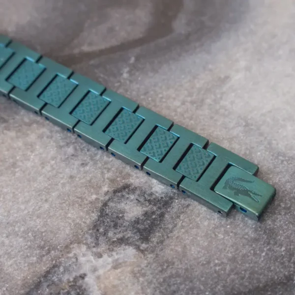 Bracelet Metropole "L" en Acier Vert - 2040420, Longueur ajustable de 13 cm à 19 cm Vert – Image 4