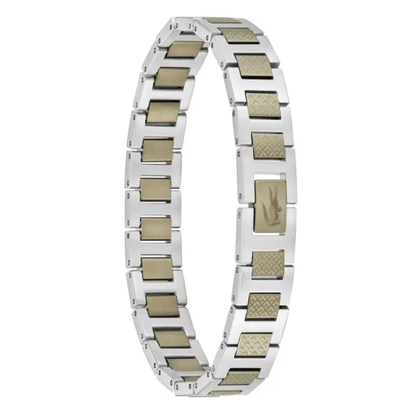 Bracelet Metropole "L" en Acier Bronze & Gris - 2040419, Longueur ajustable de 13 cm à 19 cm  Bronze