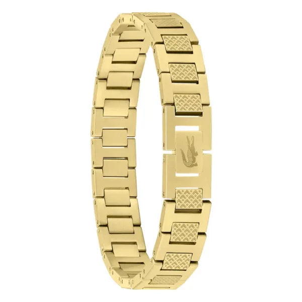 Bracelet Metropole "L" en Acier Doré - 2040120, Longueur ajustable de 13 cm à 19 cm Jaune
