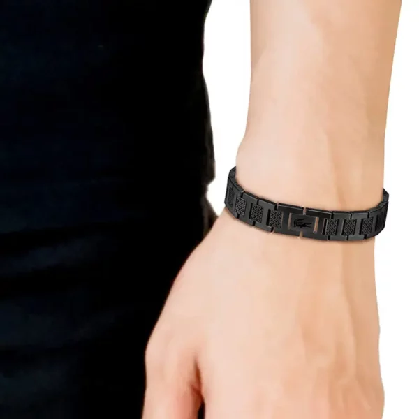 Bracelet Metropole "L" en Acier noir, Longueur ajustable de 13 cm à 19 cm - 2040119 Noir – Image 2