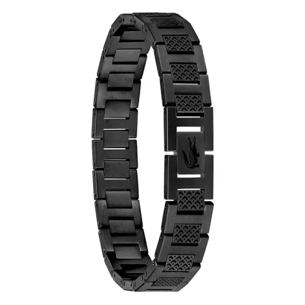 Bracelet Metropole "L" en Acier noir, Longueur ajustable de 13 cm à 19 cm - 2040119 Noir