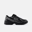 740 chaussures Noir avec argent métallisé