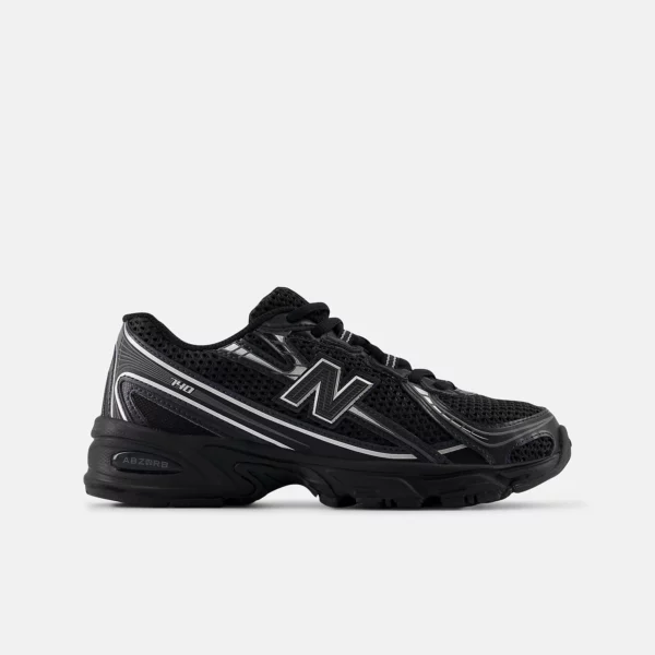 740 chaussures Noir avec argent métallisé – Image 2