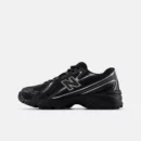 740 chaussures Noir avec argent métallisé
