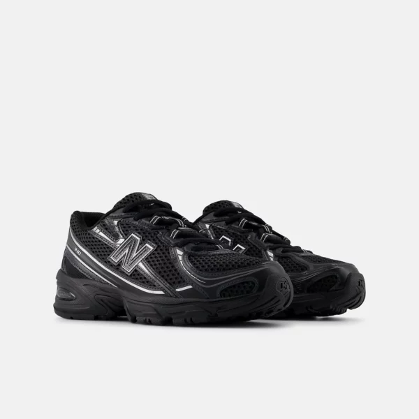 740 chaussures Noir avec argent métallisé – Image 3