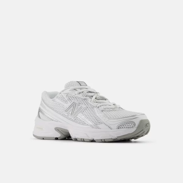 740 chaussures Blanc avec Argent Métallisé – Image 3