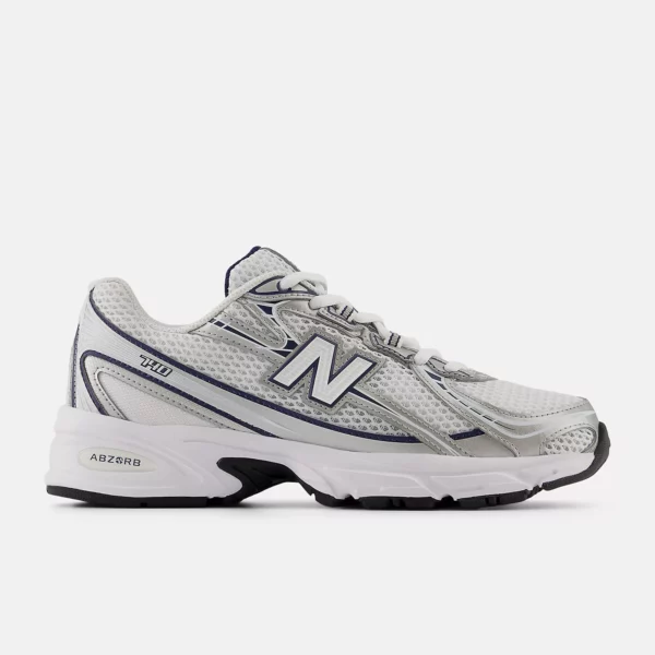 740 chaussures NB Navy avec White et Shadow Grey – Image 2