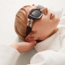Lunettes de soleil Miu Glimpse - Gris ardoise